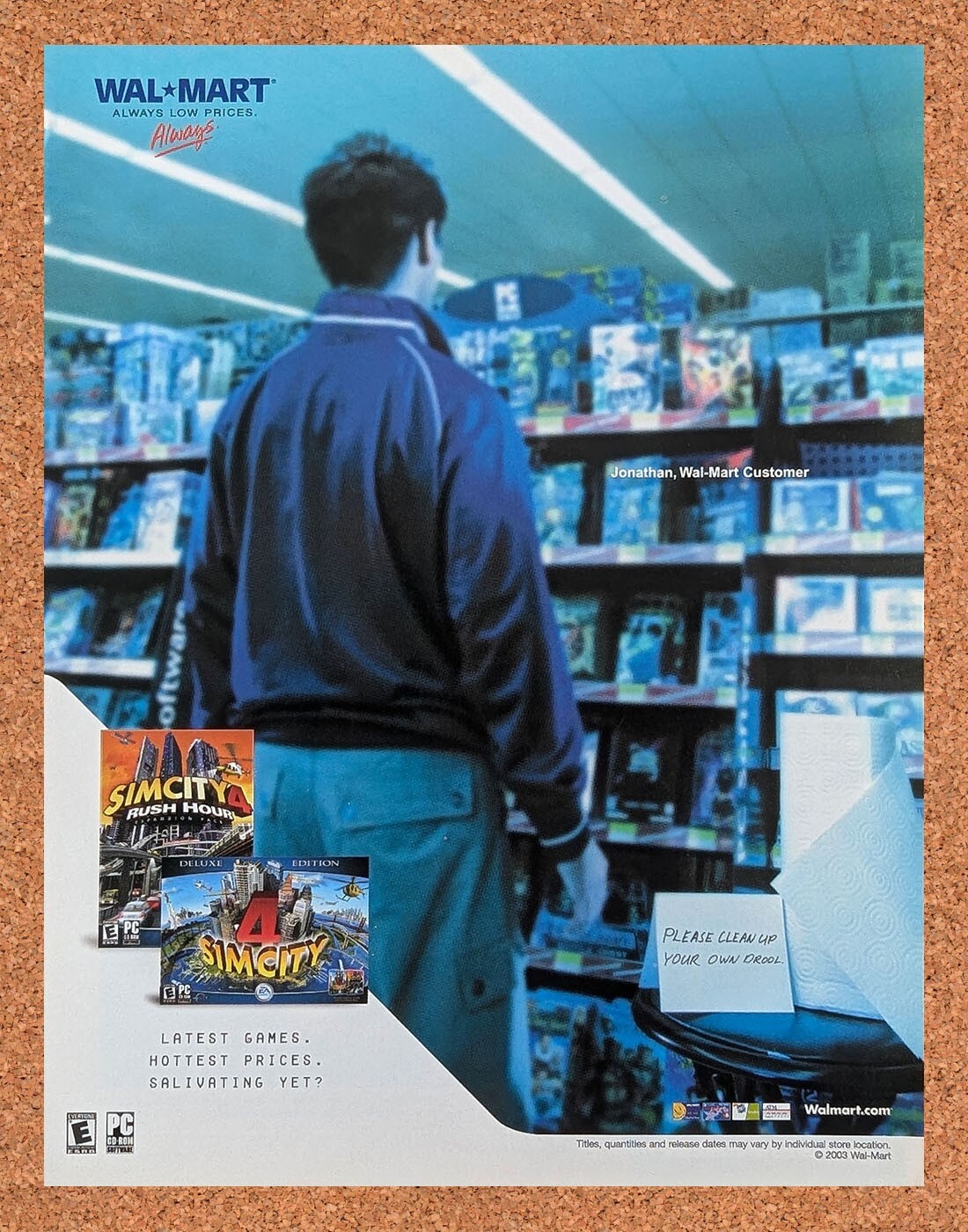 2003 Sim City 4 Wal-Mart Original Advertisement / Retro Promo v4