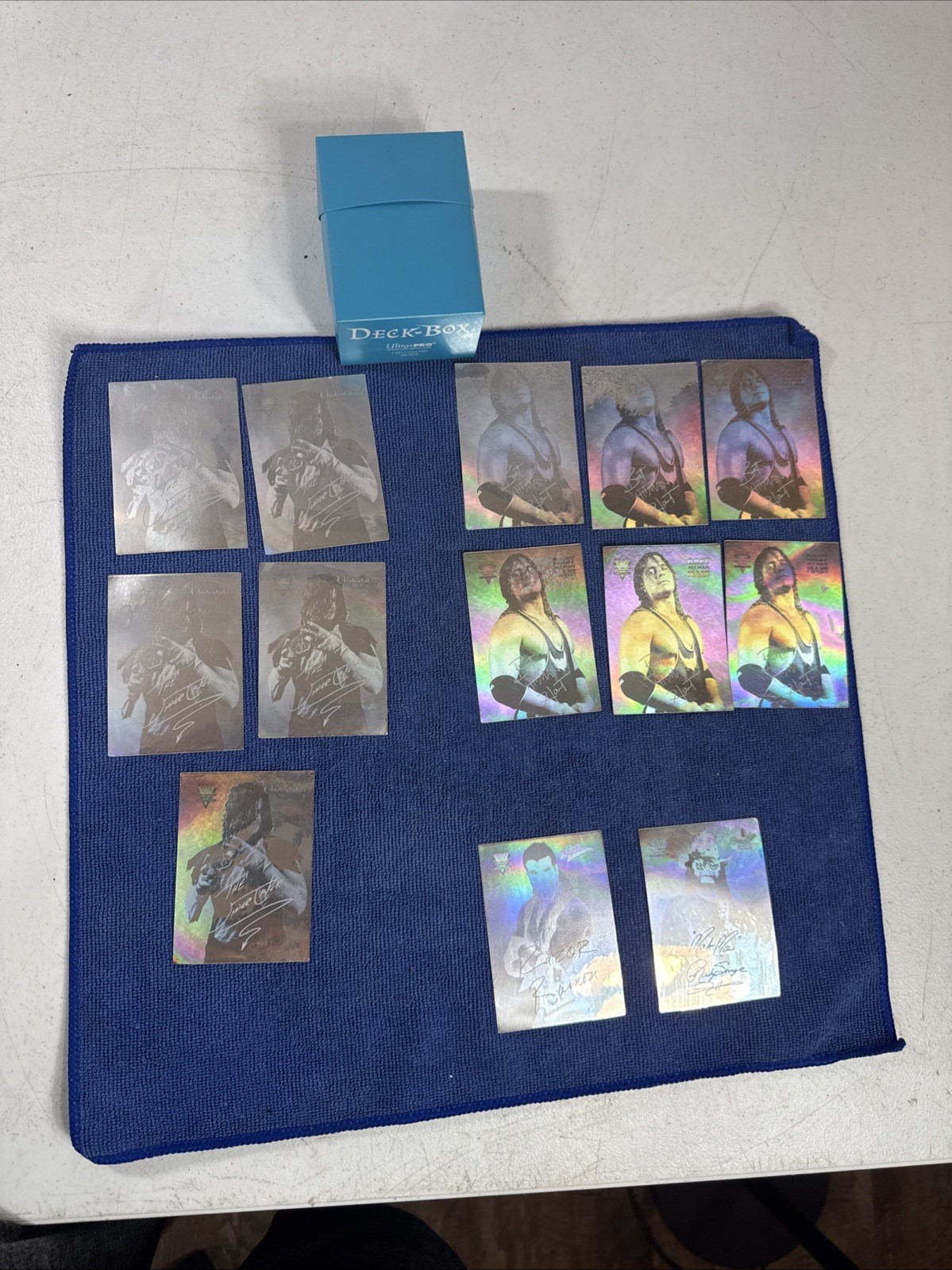 1994 VENDING MACHINE WWF HOLOGRAM STICKER LOT OF 13 | THE UNDERTAKER | MACHO MAN