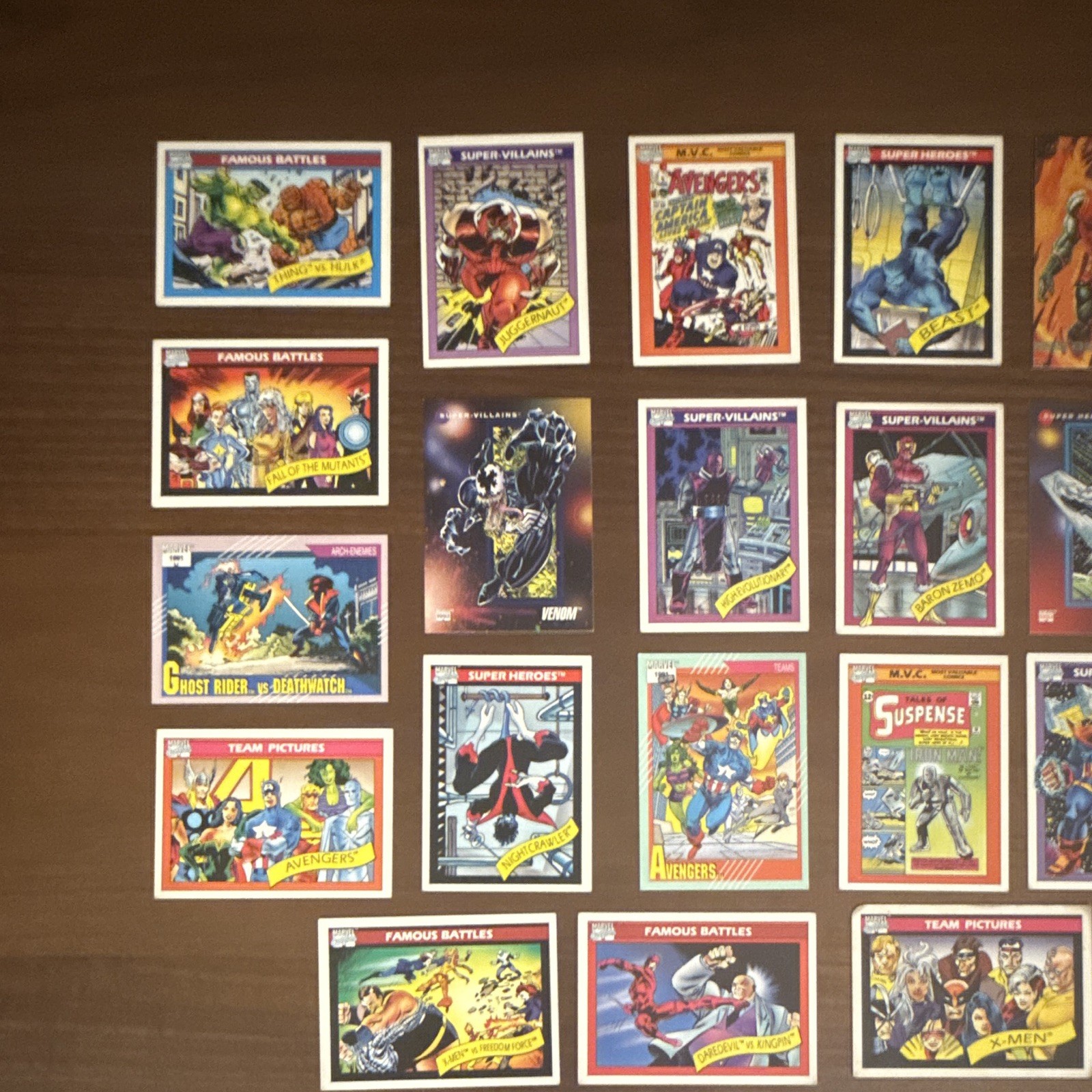 Marvel Superhero’s Collector Cards (1990s) - Lot of 46