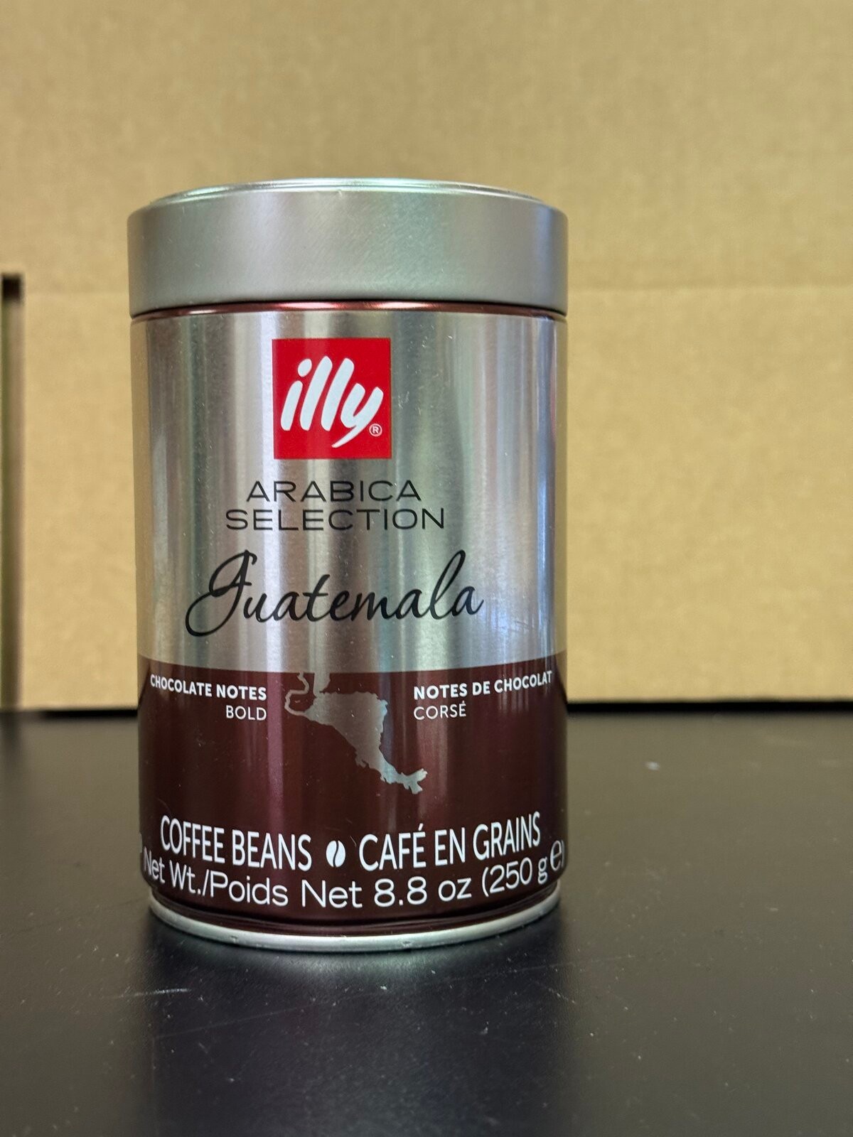 illy Arabica Selection Guatemala Bold Coffee Beans 8.8 oz Sealed Tin