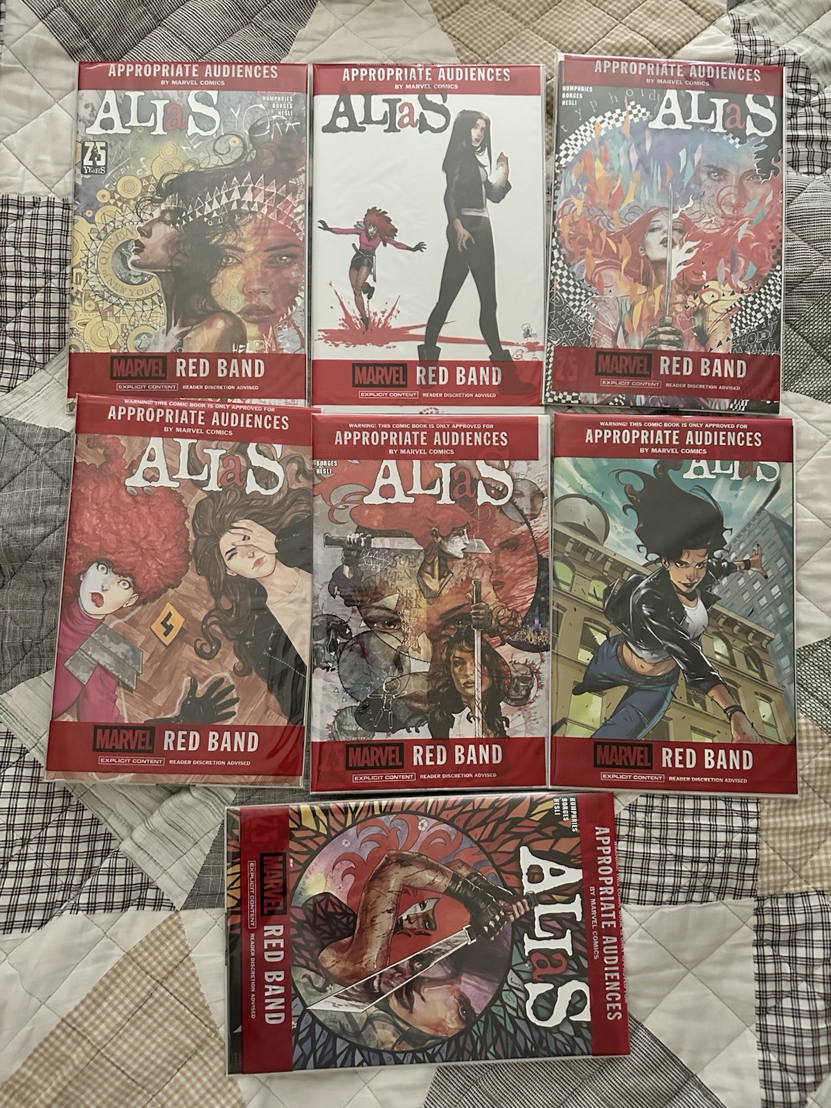 Alias Red Band MATURE Sealed, Bagged And Boarded LOOK