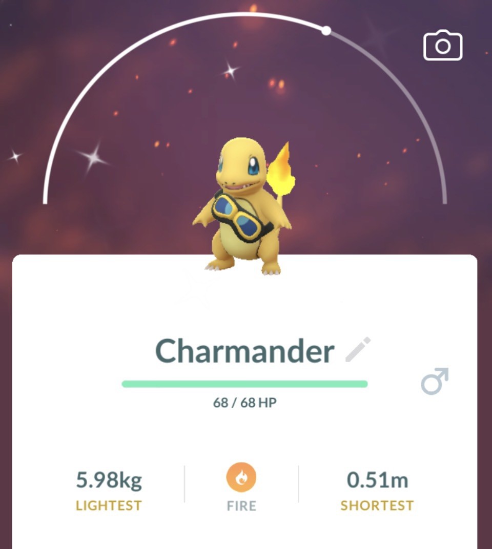 Pokémon Go-Shiny Charmander-✨wearing Friede\'s goggles✨✨-TRADE