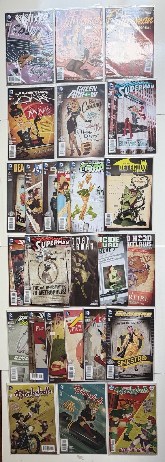 DC BOMBSHELLS VARIANT COVER Starfire Harley Ivy Batgirl Zatanna 25x Lot