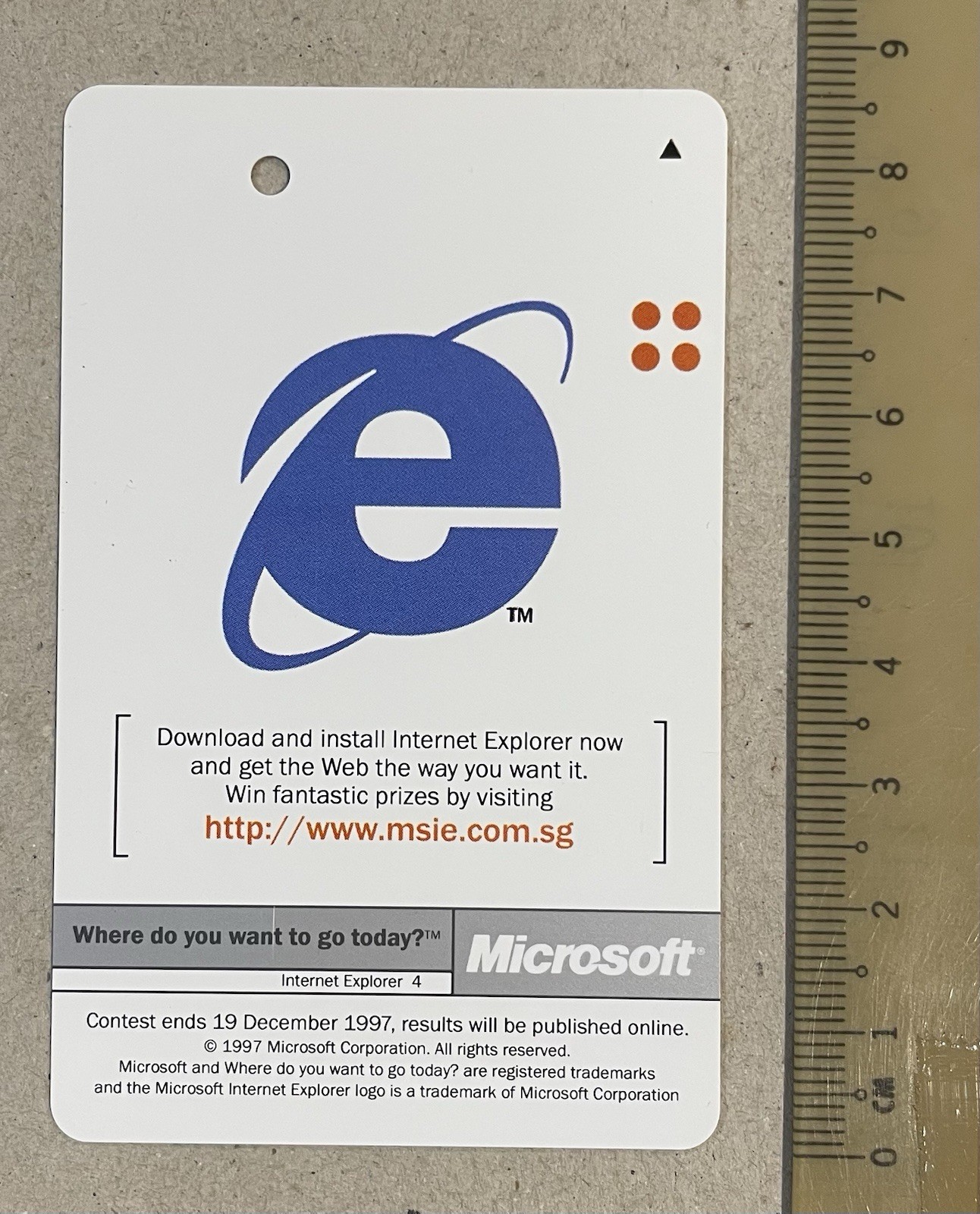 OPS Singapore advertising MRT / SMRT subway metro train card Microsoft explorer