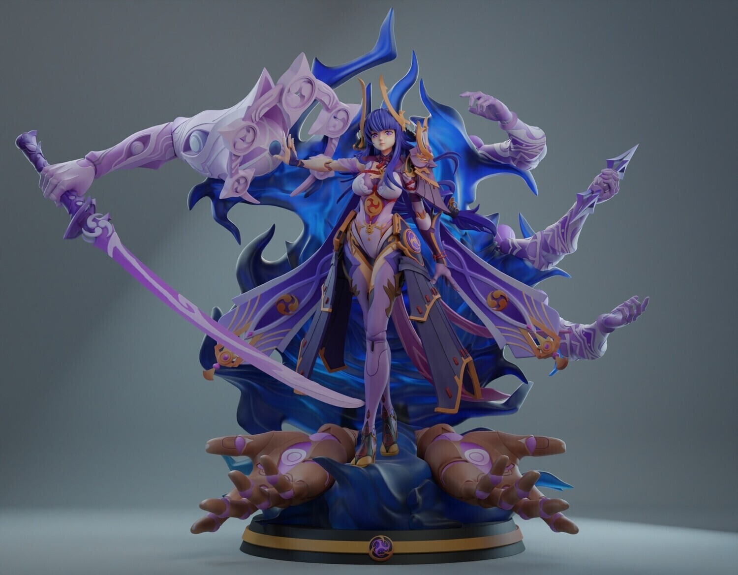 Genshin Impact Raiden Shogun Boss Figure