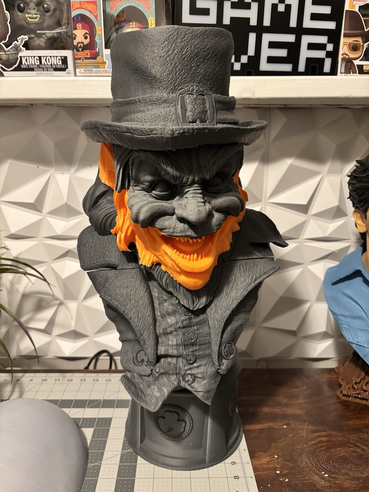 Life Size 3d Printed Leprechaun Bust ￼