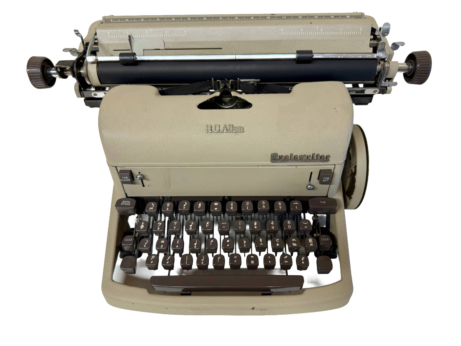 R.C. Allen Musicwriter Typewriter – Rare 1950s Musical Notation Typewriter