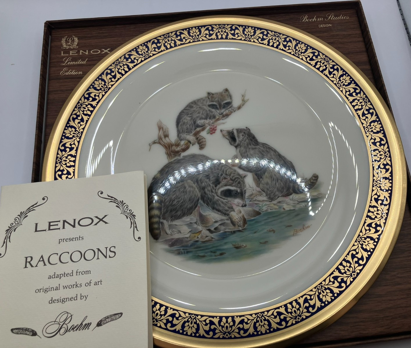 Lenox Boehm Woodland Wildlife Collector Plates in Box 1973-1979 Pick Your Plate