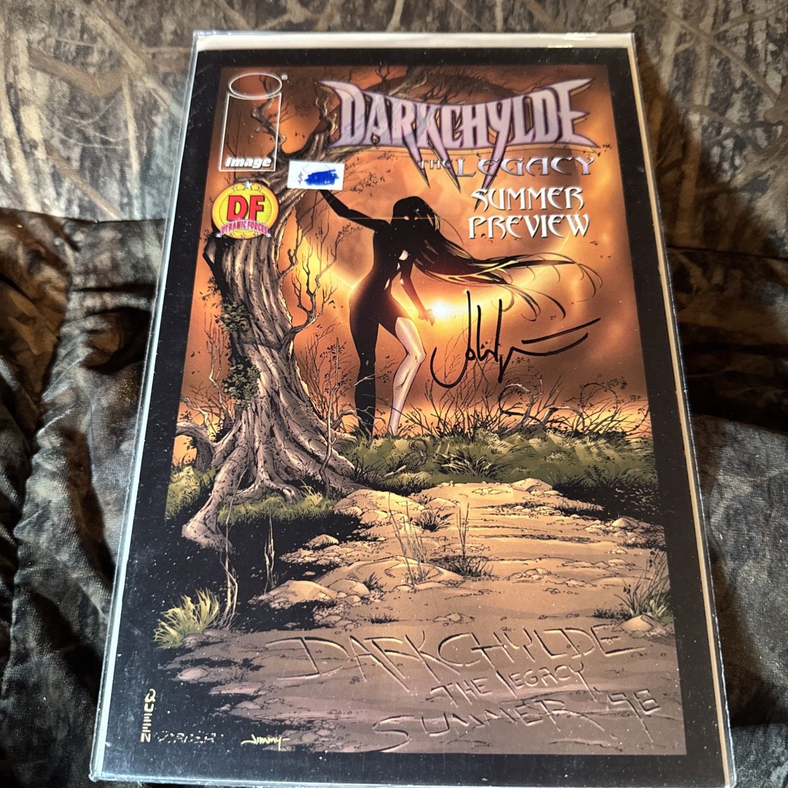 Darkchylde The Legacy Summer Preview #1 Dynamic Forces Gold Foil Signed