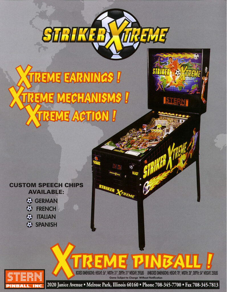 Striker Extreme Pinball (Stern)-CPU / DISP vA1.03 ROM Upgrade set