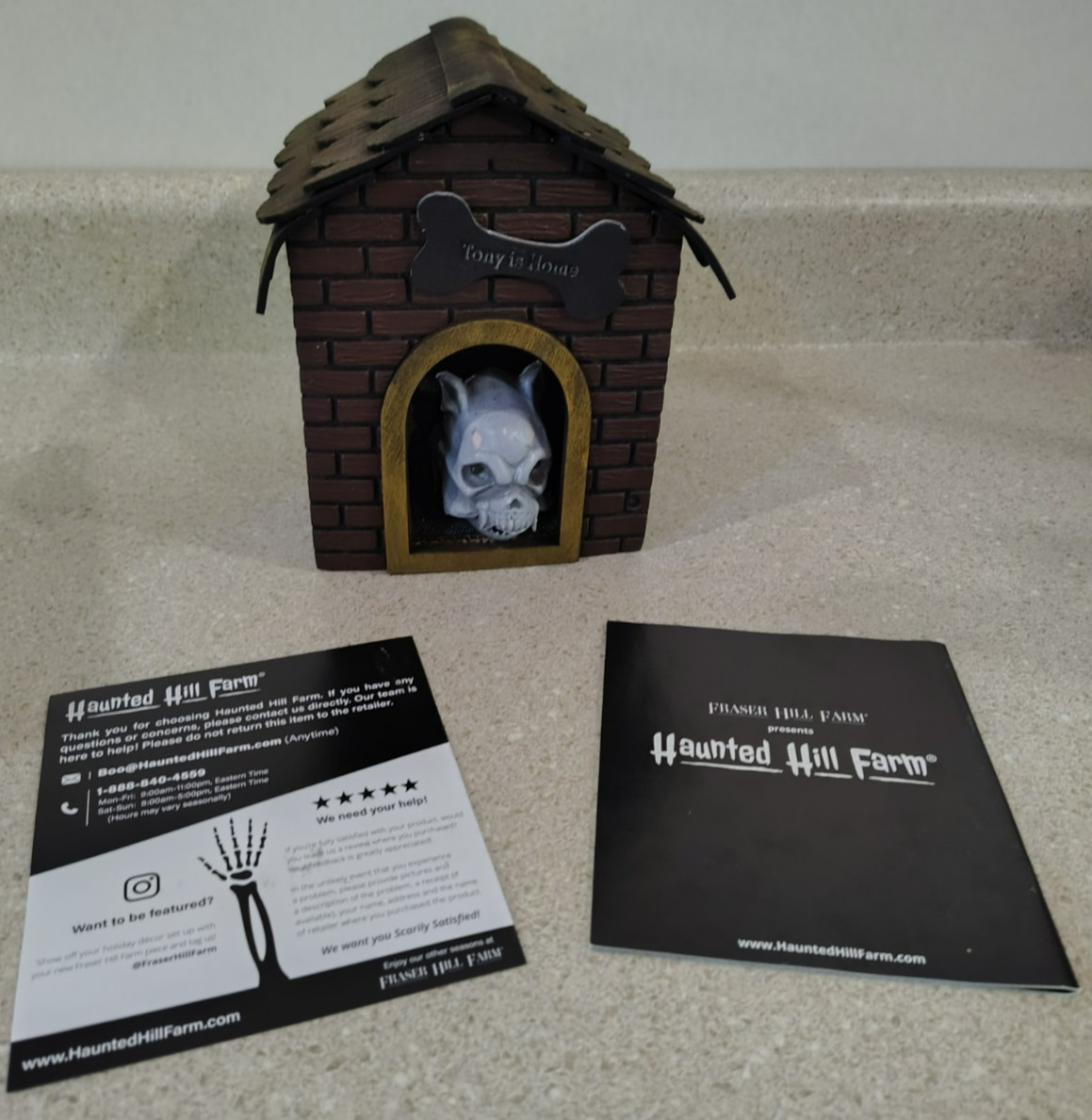 Haunted Hill Farm .75ft Tony Is Home Animatronic Dog Halloween Decoration