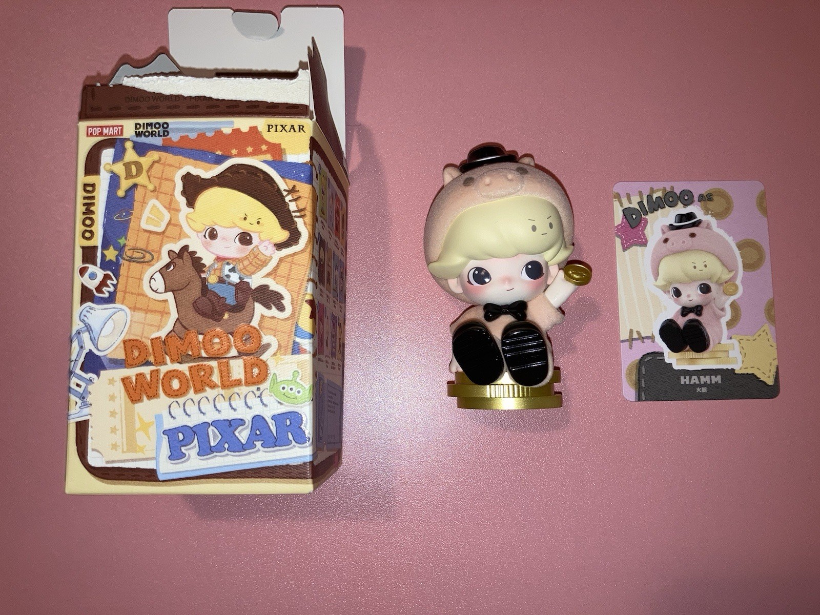 POP MART DIMOO Pixar Series Hamm Toy Story Blind Box Figure