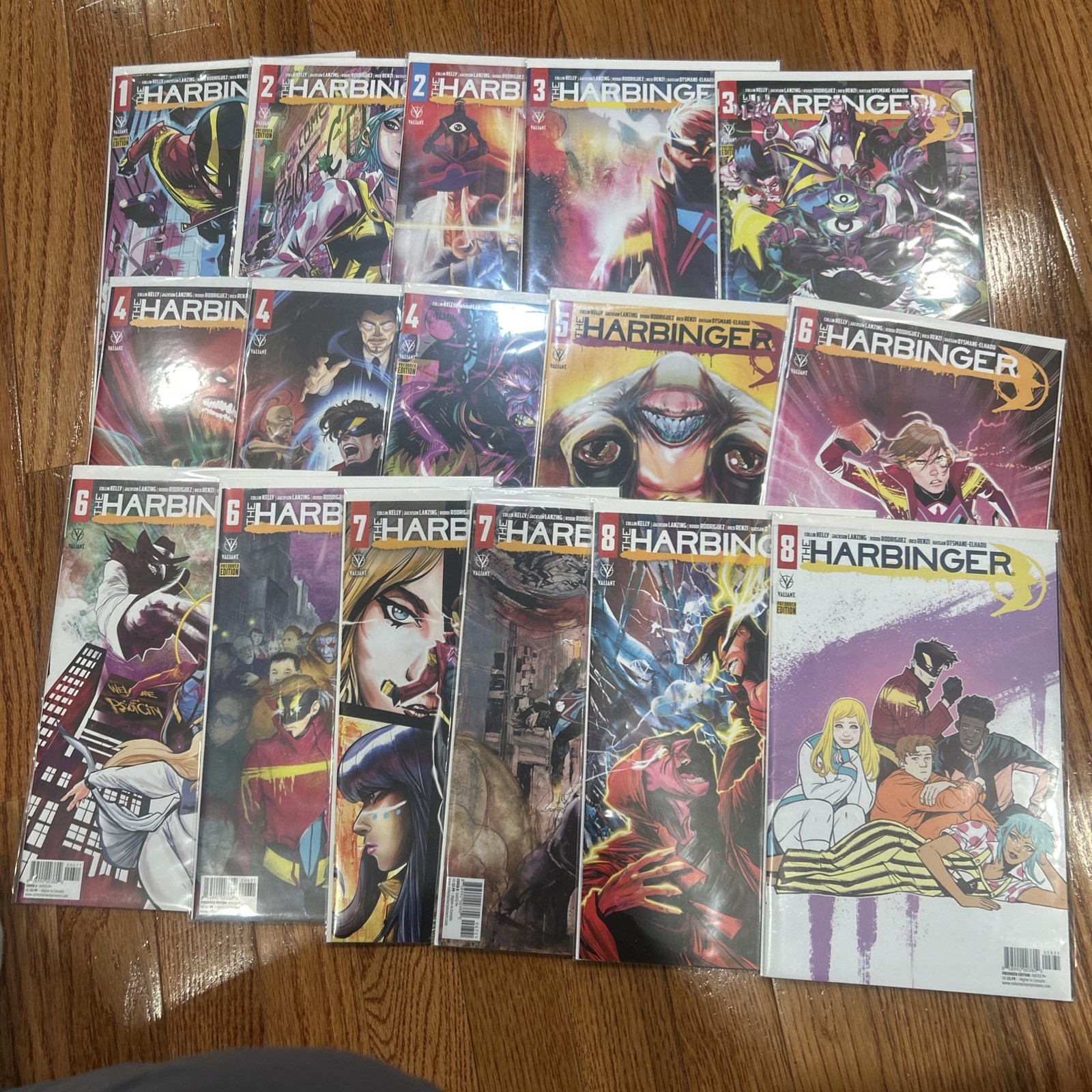 The Harbinger 1-8 Valiant Comics Full Run With HTF variants Faith Sting Harada