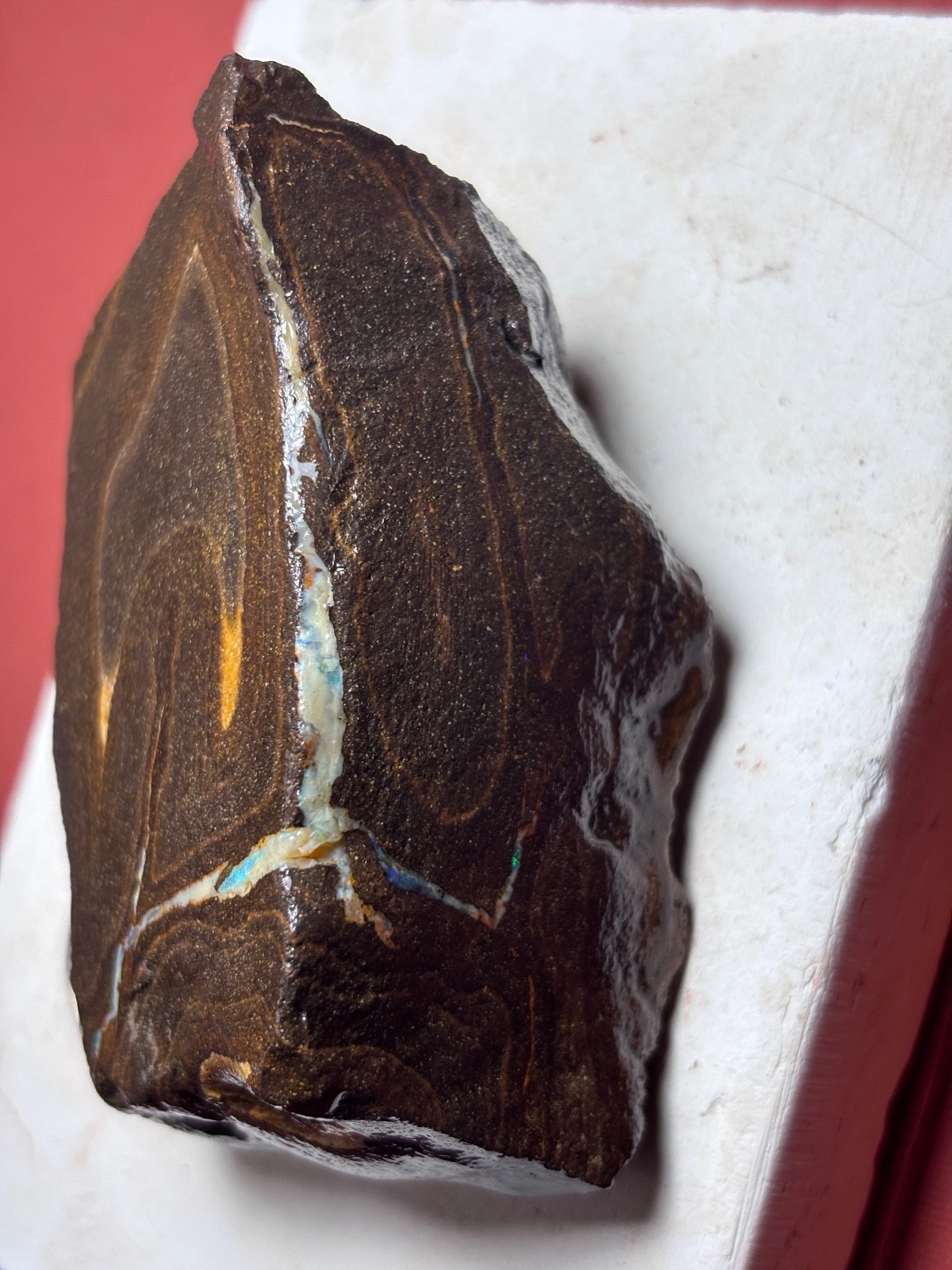Chunky Eromanga Queensland Australia Boulder Opal Lapidary/Displ 8.24oz (AU2894)