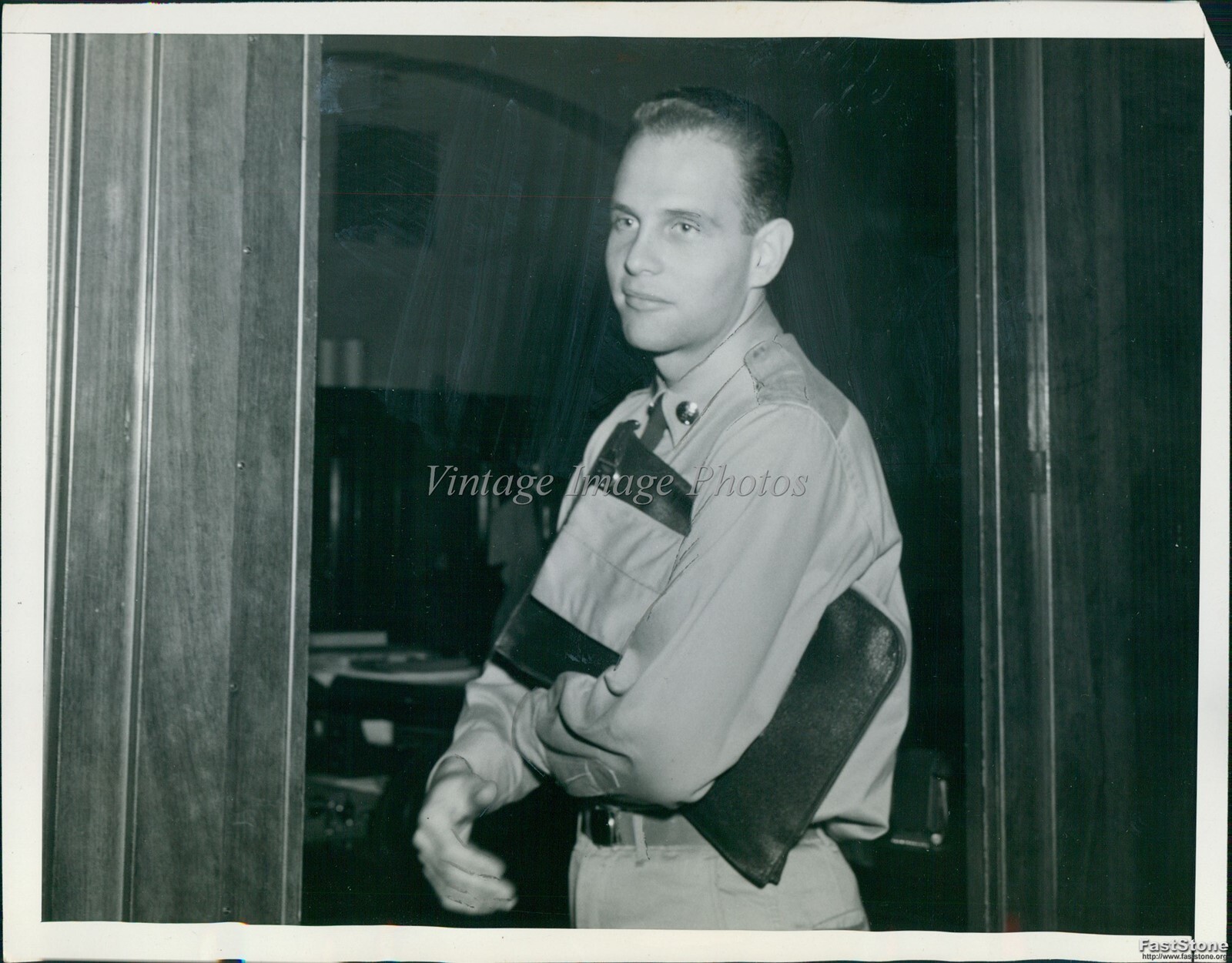 1954 Washington Dc Private David Schine Army Senate Office Corridor Photo 7x9