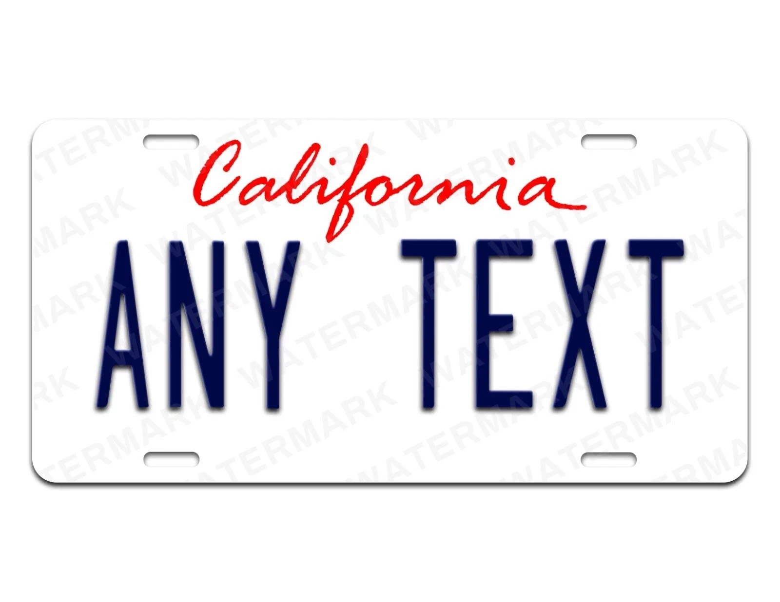 California 2011 Custom License Plate Personalized 6x12 4x7 3x6 Novelty