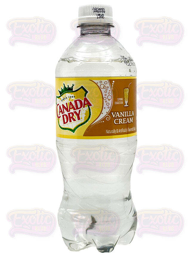 Canada Dry Vanilla Cream 20 oz - 6 12 and 24 pack