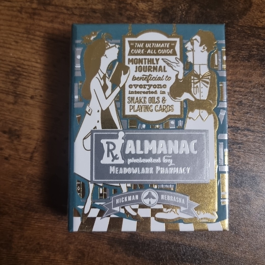Rx Almanac Volume II Playing Cards New Book Box Meadowlark Pharmacy Elettra Deck