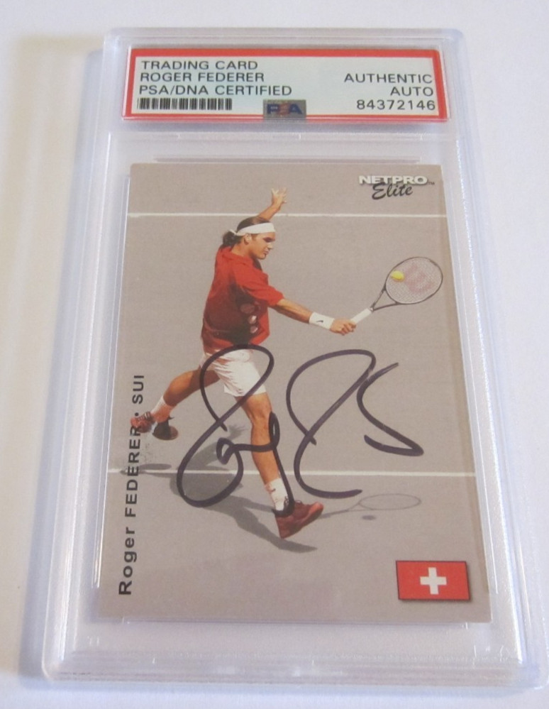 Roger Federer signed autographed PSA/DNA slabbed 2003 Netpro Elite Rookie RC #E3