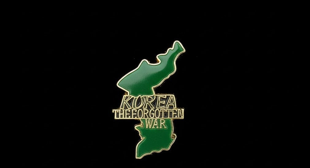 U.S. Military Korea The Forgotten War Map Lapel Pin