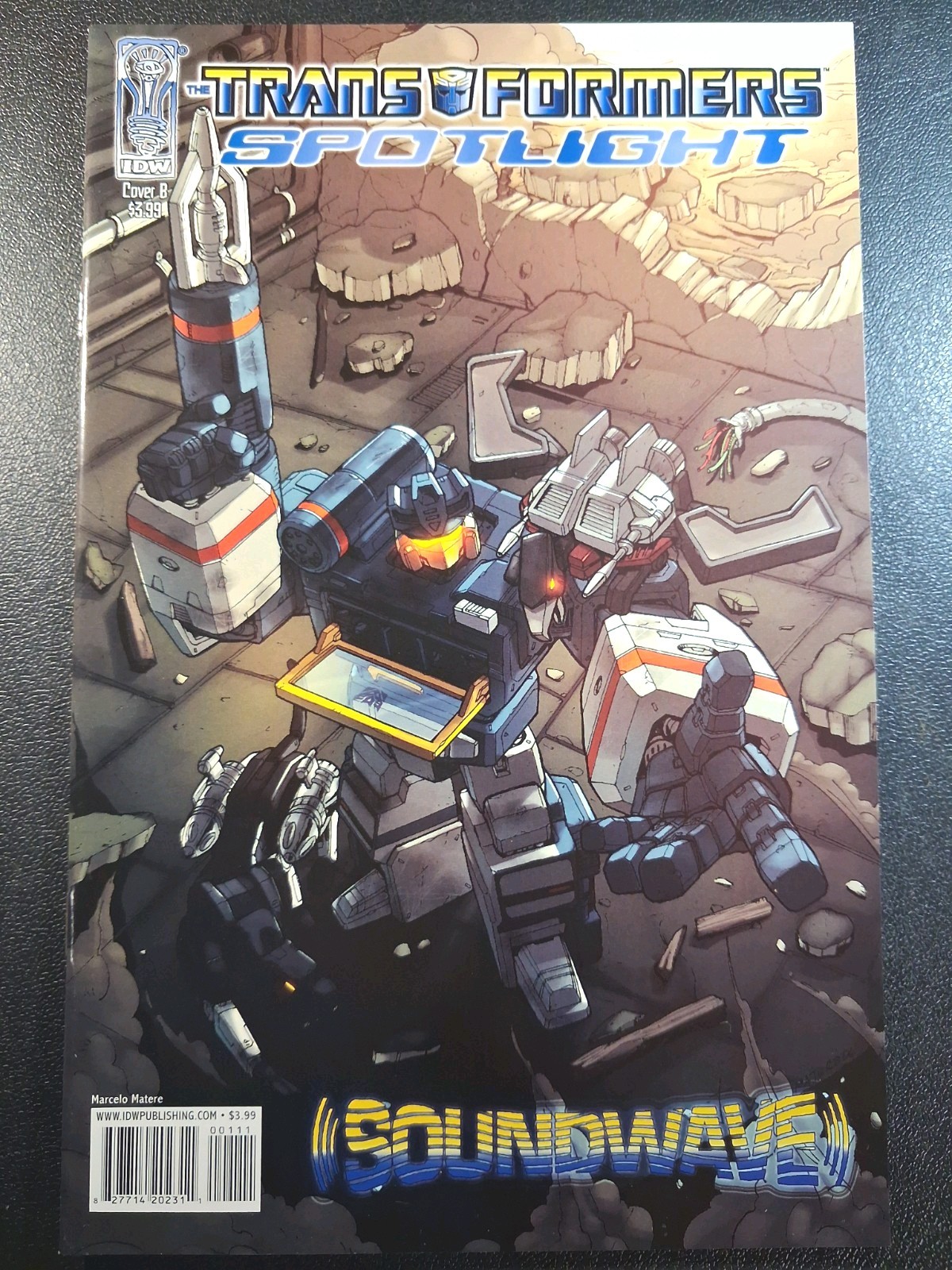 Transformers Spotlight Soundwave Cover B IDW Comics March 2007 VF+ 8.5
