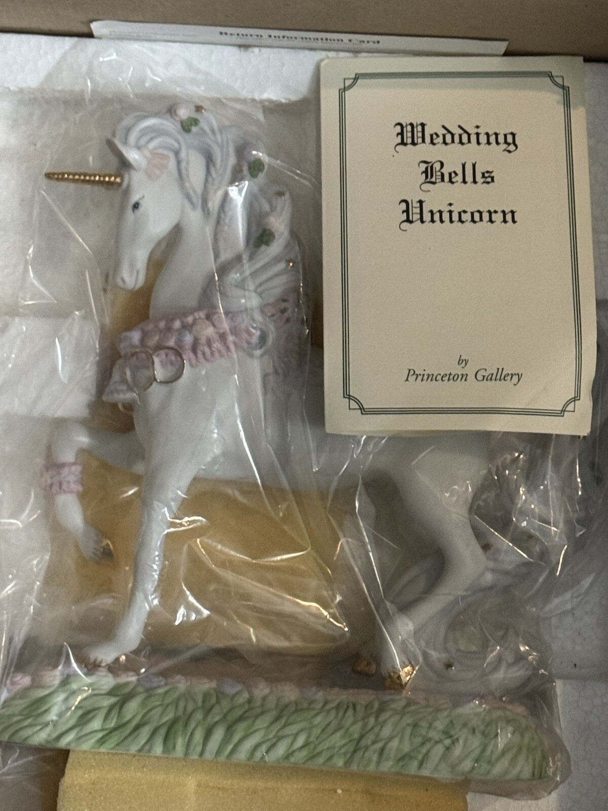 Rare Princeton Gallery Collectable Wedding Bells Unicorn (2003)