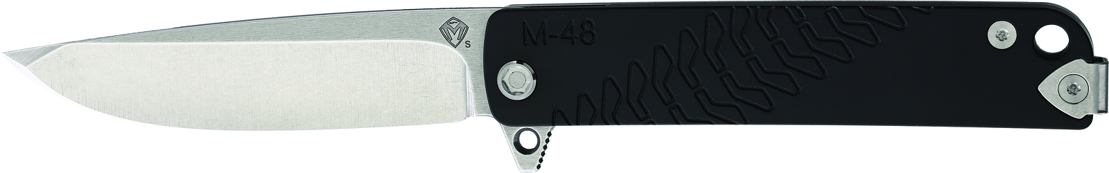 Medford M-48 Framelock S35VN Black Folding Knife stq42tm
