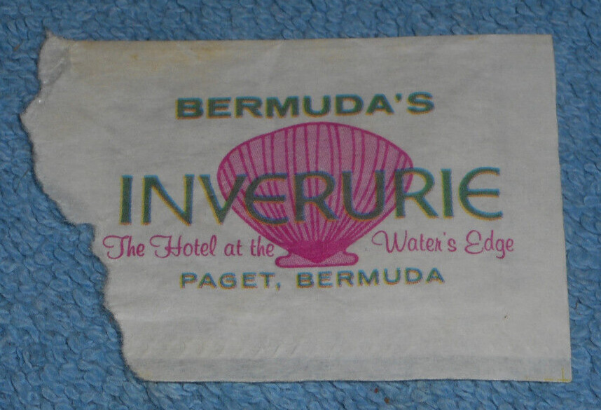 Vintage Inverurie Hotel Paget Bermuda Sugar Packet Ephemera Advertising