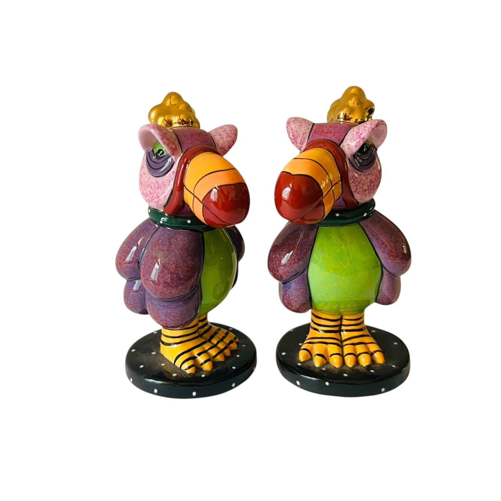 Swak Colorful Toucan Bird FlossieSalt and Pepper Shakers Lynda Corneille