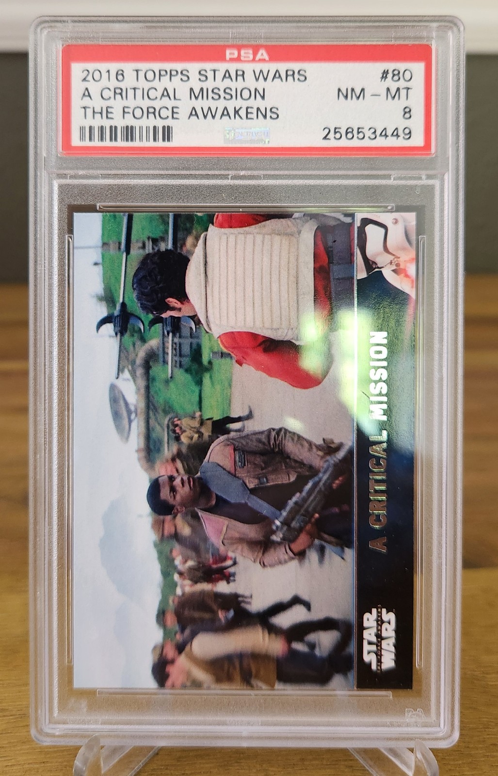 2016 Topps Star Wars The Force Awakens #80 A Critical Mission PSA NM-MT 8