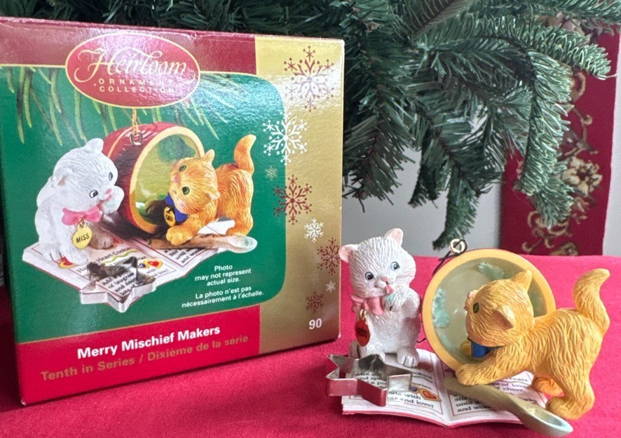 Carlton Cards Heirloom Collection Merry Mischief Makers 10 Cat Kitten Ornament