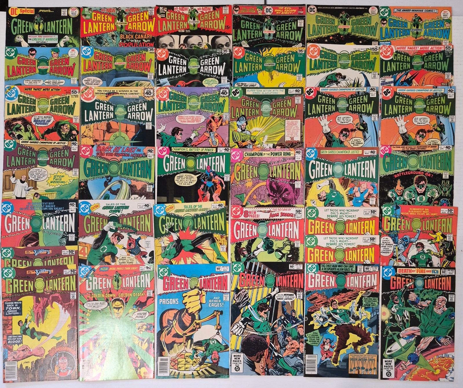 GREEN LANTERN Lot (44) #81-195* NM- VF-Neal Adams 1970 Bronze Age High Mid Grade