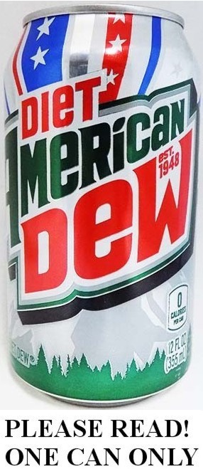 Mountain Dew Diet American Dew Ltd Edtn USA 250th Anniversary 2026 FULL 12oz Can