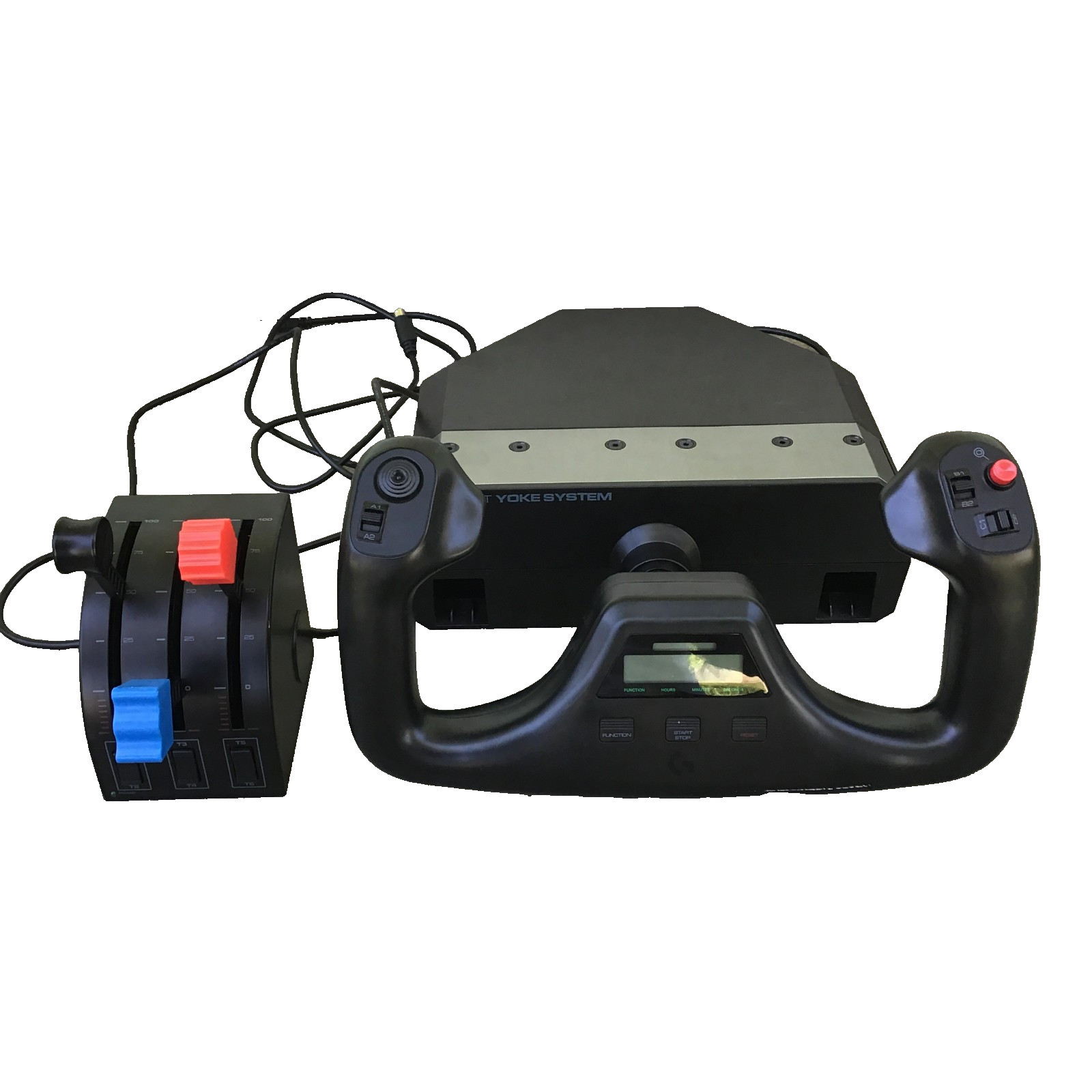 Logitech Flight Yoke System J-U0004 USB Controller for PC Flight Simulator