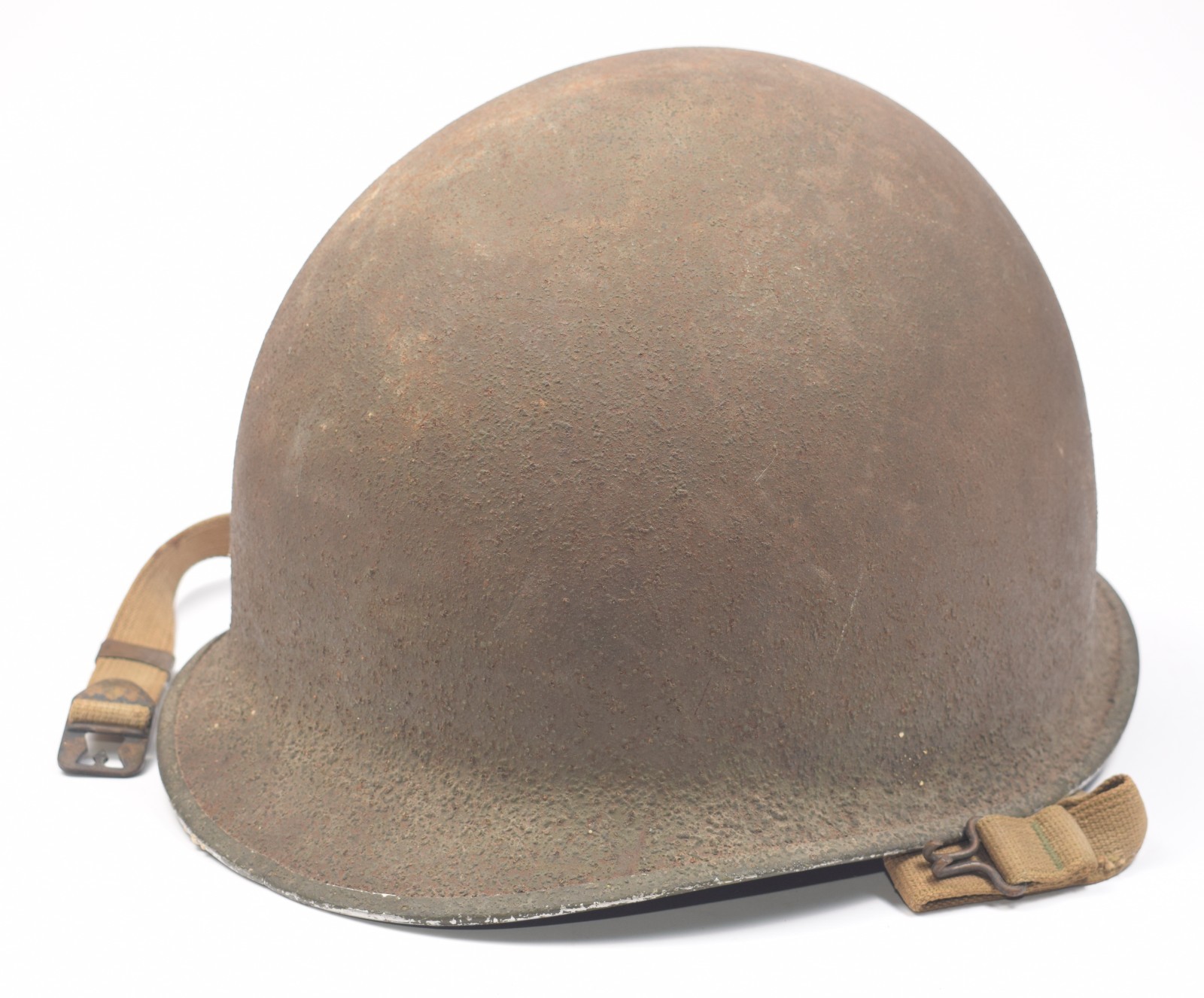 Identified Early WWII US Army McCord Fixed Bale M1 Helmet 169B