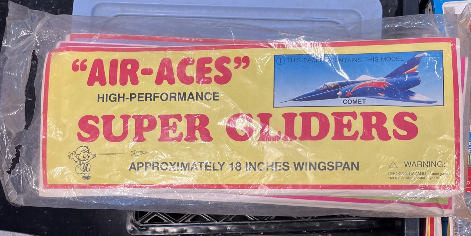 Air Aces High-Performance Complete Set Of 5 Super Gliders NOS ( B 1 )