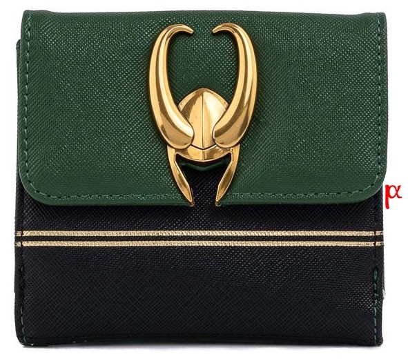 Loungefly Marvel Loki Horned Helmet Flap Wallet