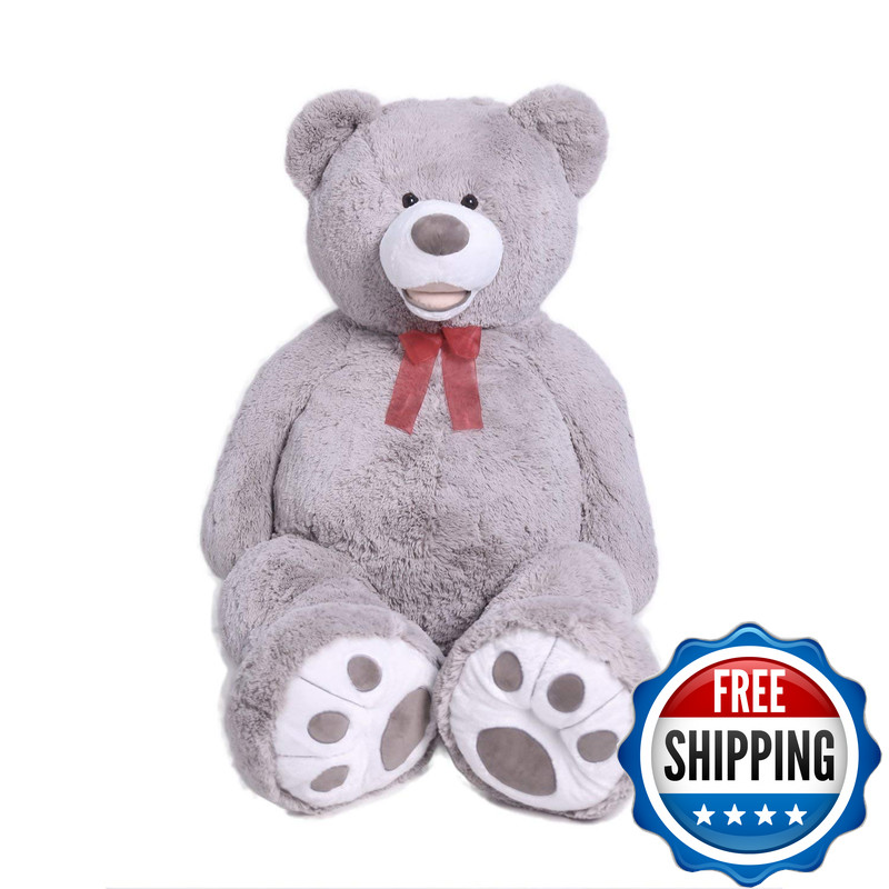 Hollyhome 5Ft Giant Teddy Bear Stuffed Animal Huge Teddy Bear Plush Big