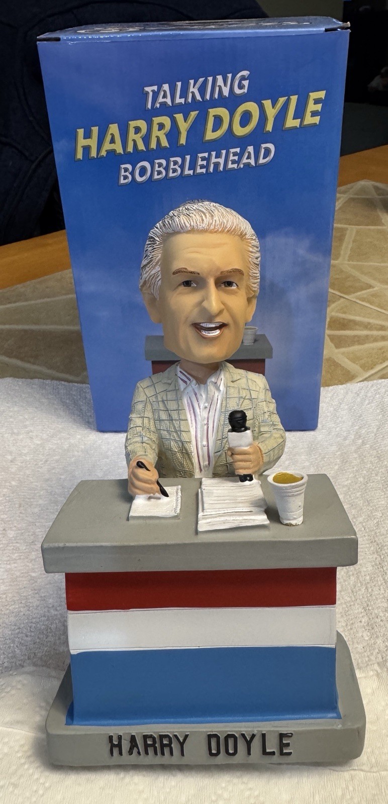Bob Uecker RARE 2015 WORKING Harry Doyle Talking Bobblehead Milw Brewers w Sound