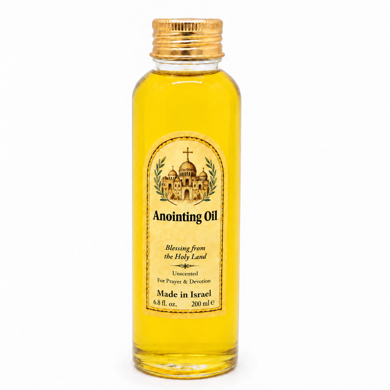 Blessed Anointing Oil 200ml Jerusalem Holy Land Christian Prayer Devotion Gift