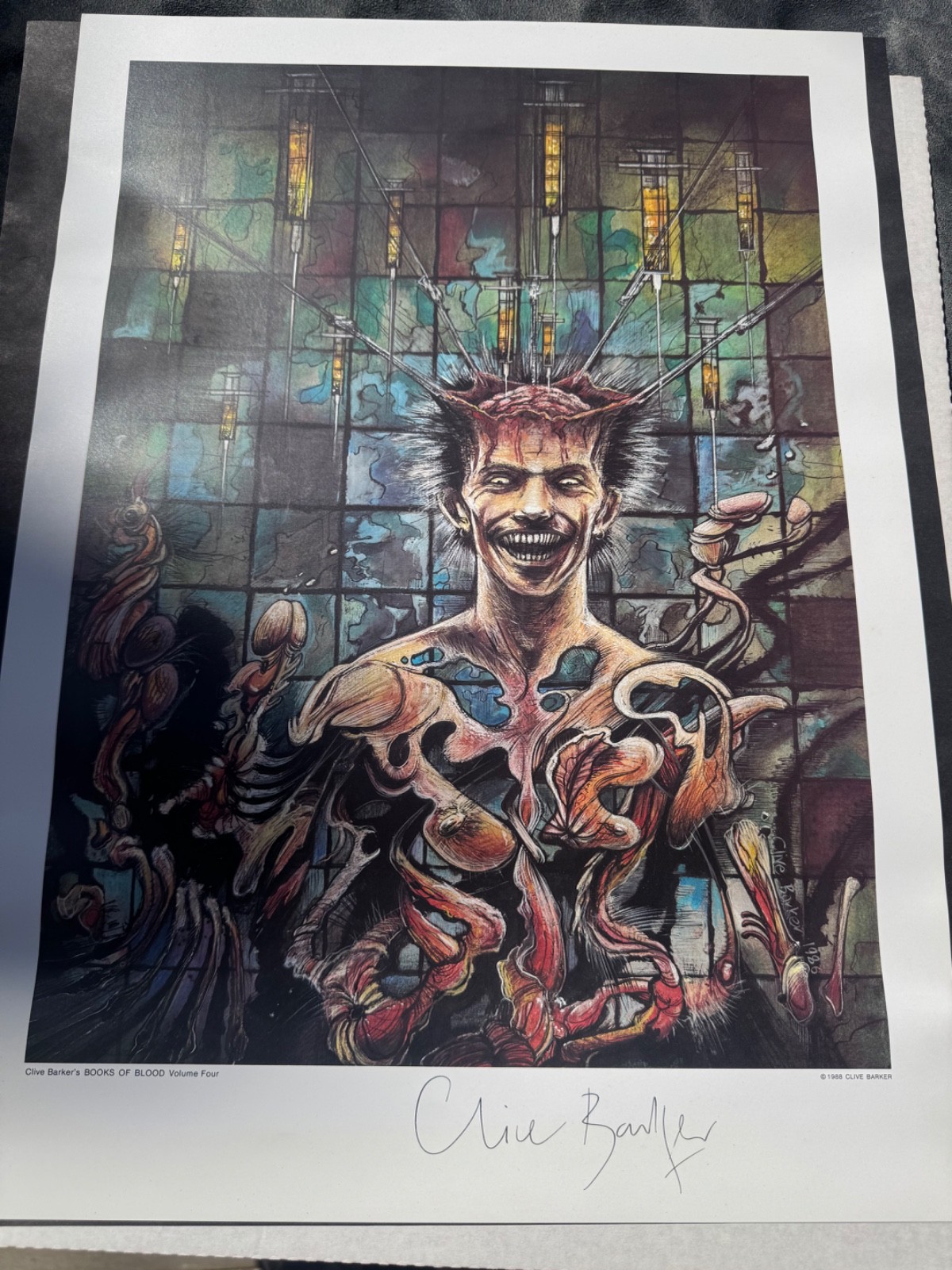 Clive Barkers's BOOKS OF BLOOD volume 4 signed print