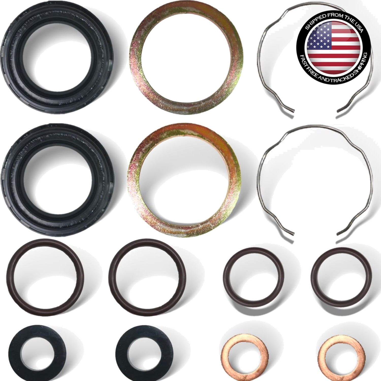 41mm Fork Seal Kit 3PCS Compatible 1984-2017 Motorcycle Front Fork Replace USNew
