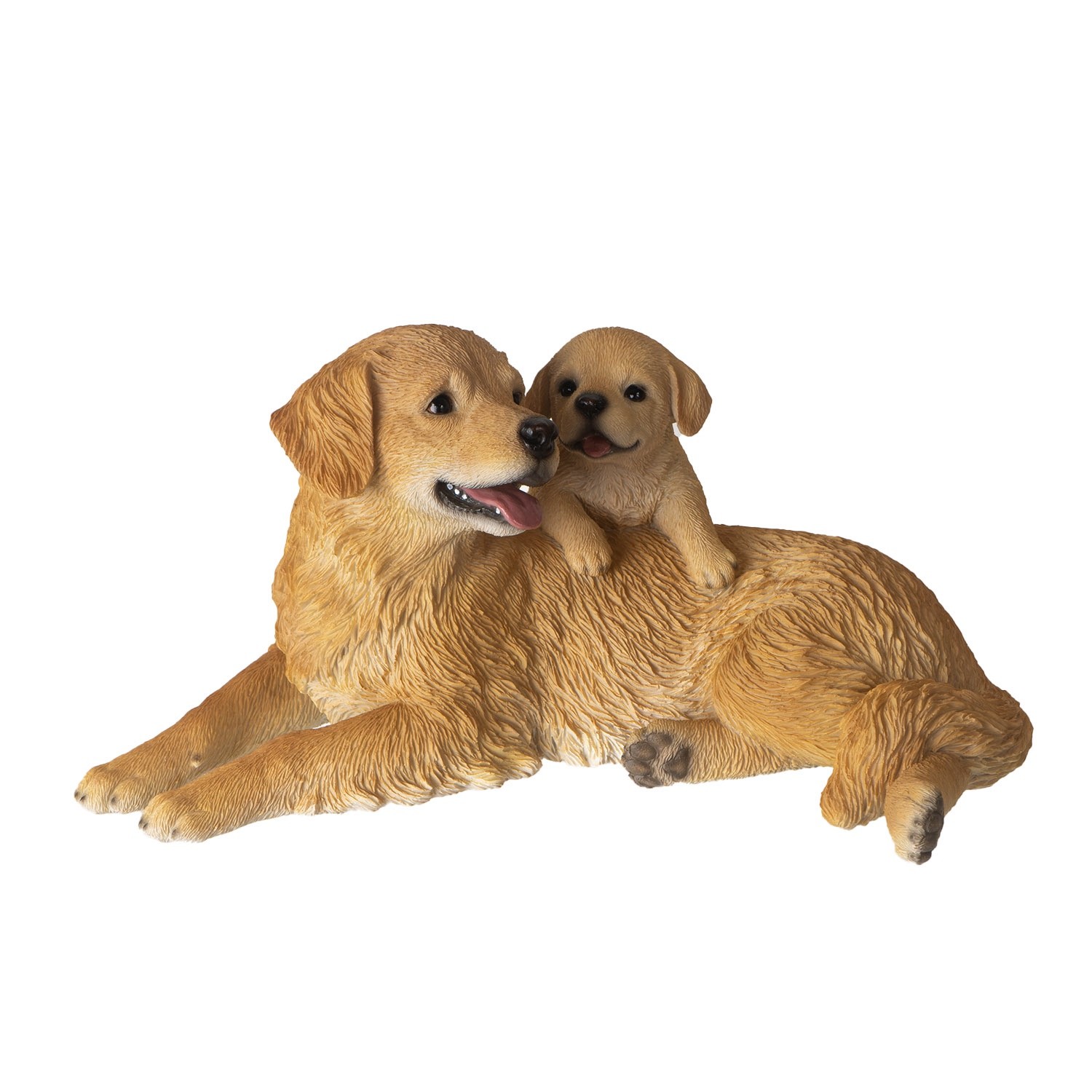 MOTHER AND PUPPY GOLDEN RETRIEVER- 5 INCH