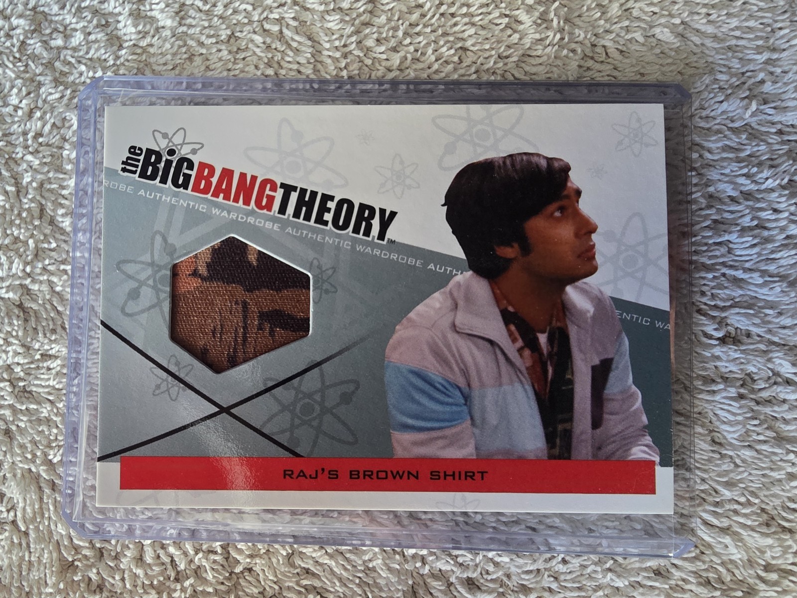 2012 Cryptozoic Big Bang Theory Authentic Wardrobe Card M-17 Raj's Brown Shirt