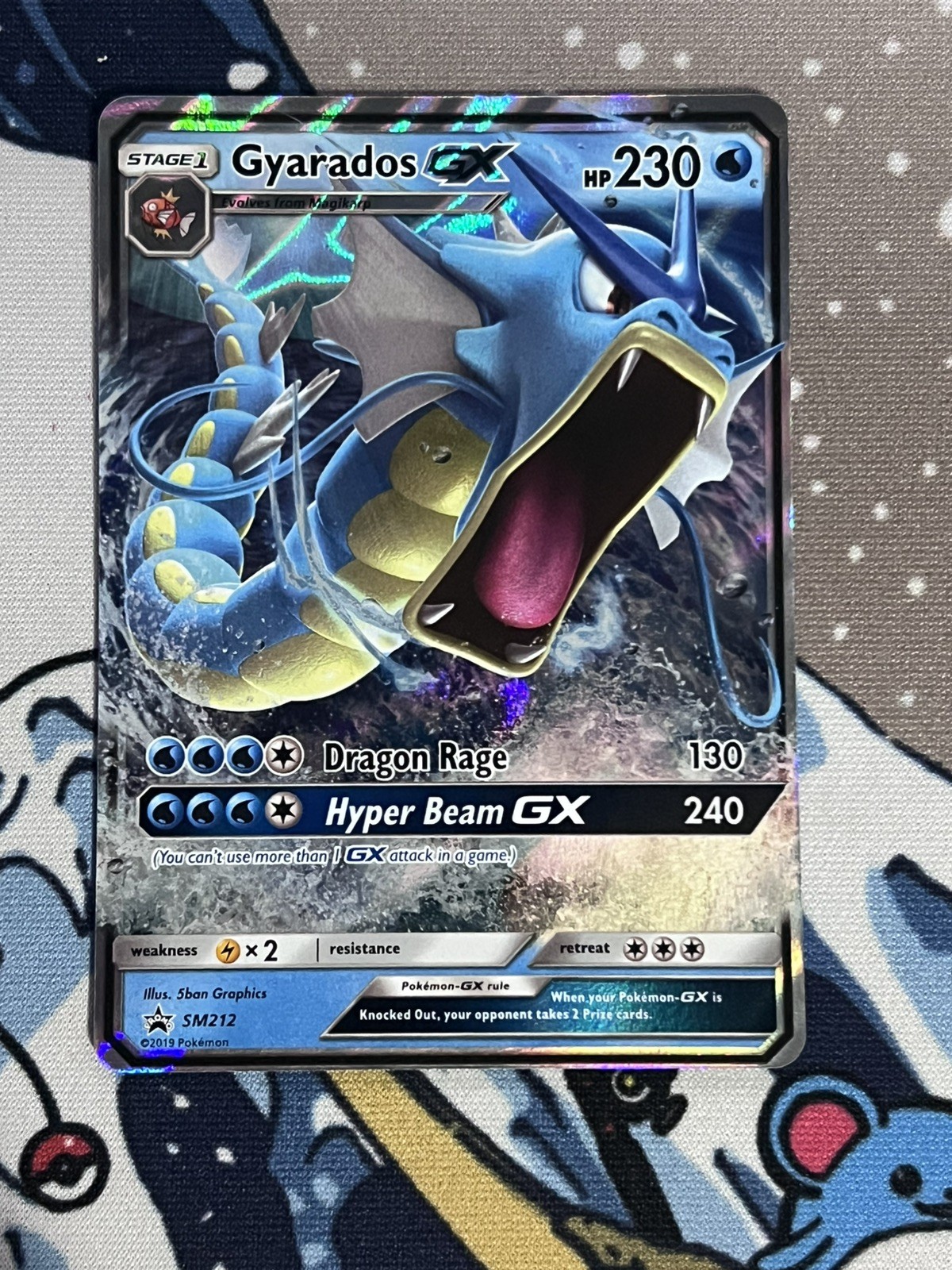 Gyarados GX SM212 SM Holo Promo English 230 NM Pokémon TCG Card