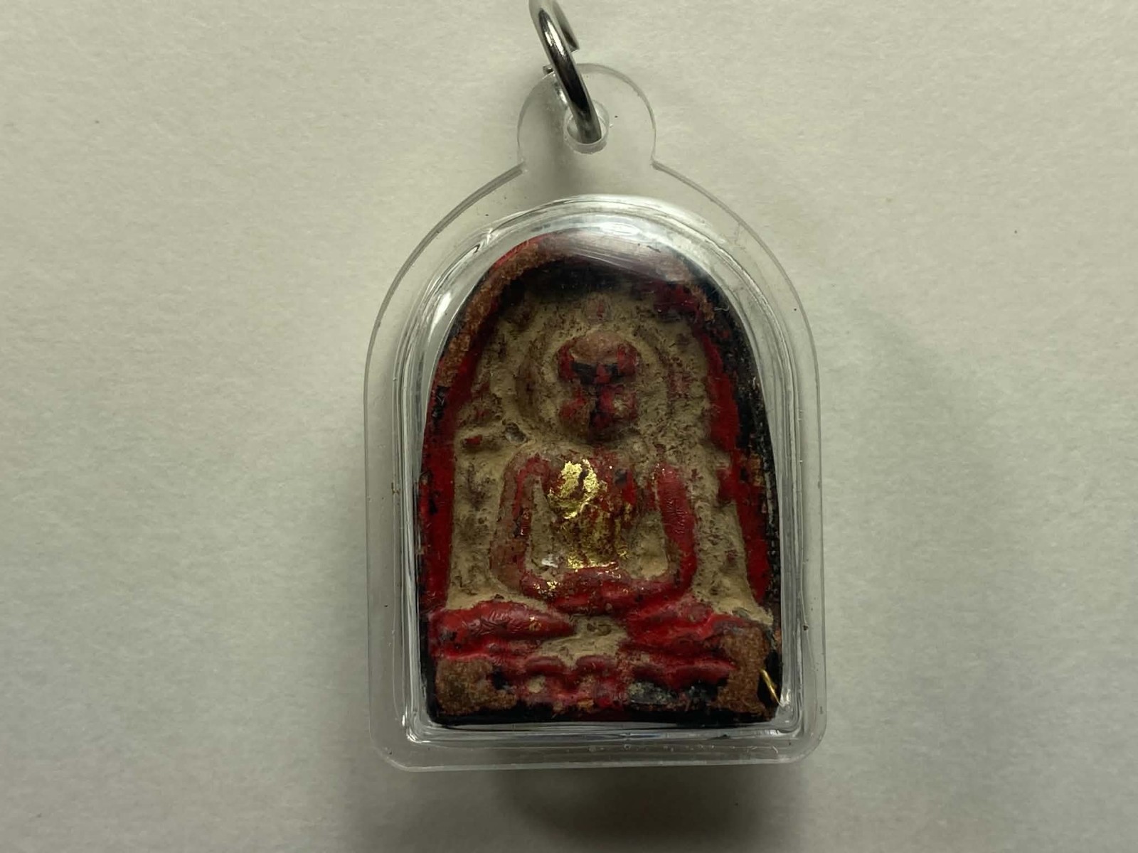 Thai Red sitting Buddha Amulet and New 22