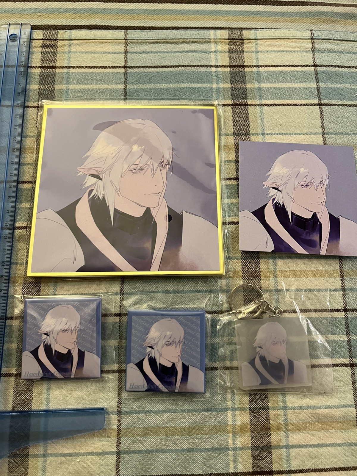 FFXIV FF14 Final Fantasy XIV 14 Haurchefant Greystone merch keychain art board
