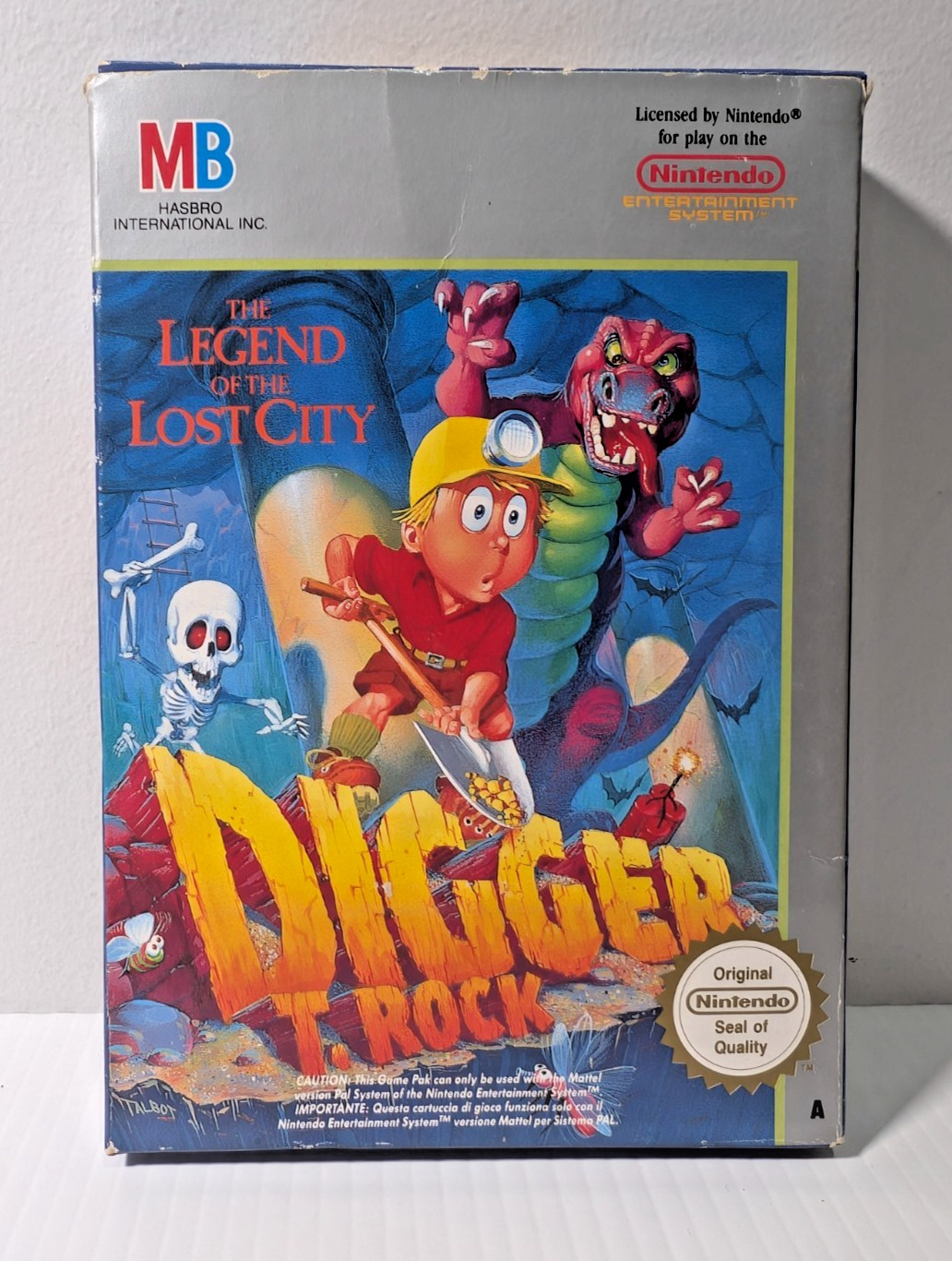 DIGGER T. ROCK: THE LEGEND OF THE LOST CITY Nintendo NES Game CIB Authentic