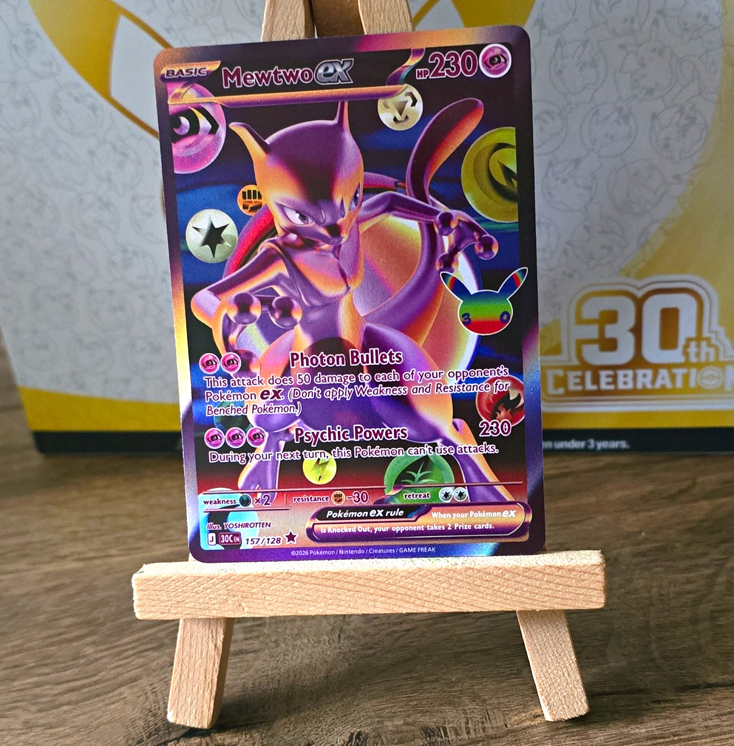 Pokémon  Mewtwo 30th Anniversary 157/128 
