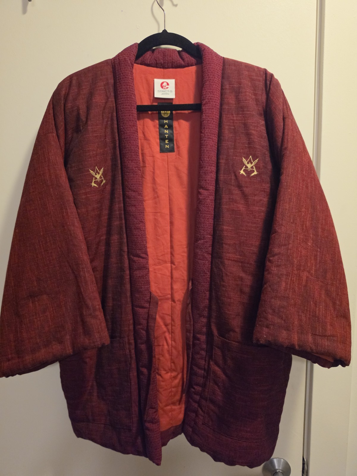 STRICT-G JAPAN x Miyata Orimono Mobile Suit Gundam  Red Comet Hanten Jacket M